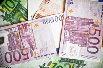 Background of euro bills