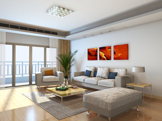rendering living room