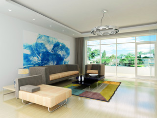rendering living room