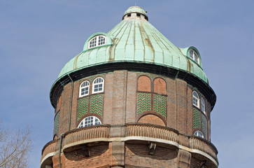 Hamburg: Kopf des Wasserturms Groß Sand (Wilhelmsburg)
