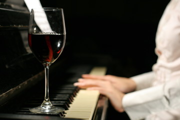 playing piano