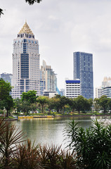 Beautiful view of Bangkok city centre. Thailand.