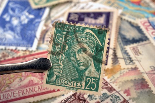 timbres - 25c - philatélie France