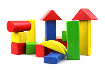 Wooden building blocks