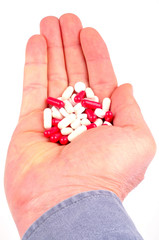 Poignée de médicaments