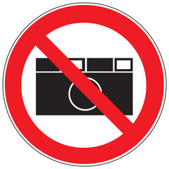 Zeichen Fotografieren verboten