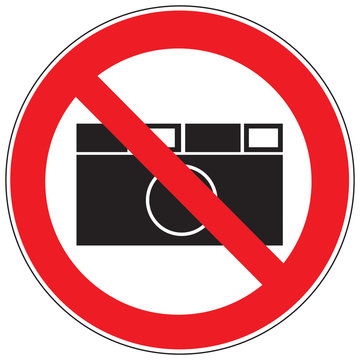 Zeichen Fotografieren verboten