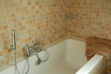 modern bath and tiles - 30985737
