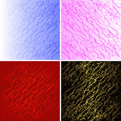 Fototapeta premium Set repeating grunge patterns