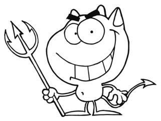 Outlined Little Devil