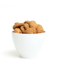 cup of almond cookies