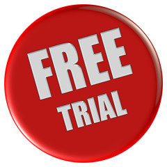 Button rot rund FREE TRIAL