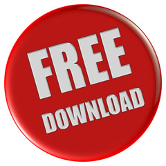 Button rot rund FREE DOWNLOAD