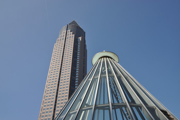 U-Bahn-Station am Messeturm in Frankfurt