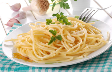 spaghetti aglio e olio uno