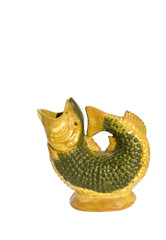 vintage handmade fish forms vase
