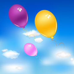 Balloons In Sky