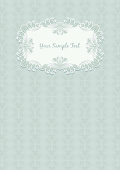 floral pattern and frame