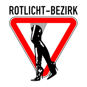 warnschild rotlicht-bezirk I