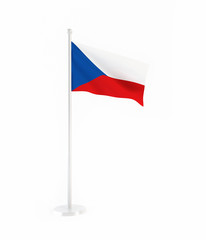 3D flag of Czech Republic