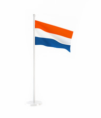 3D flag of Netherlands