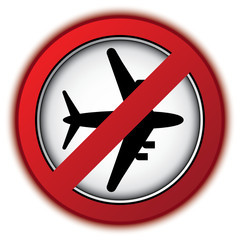 STOP AIRPLANE ICON