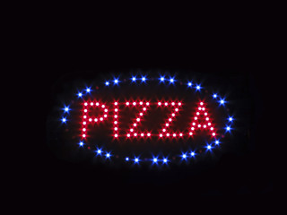 Pizza luminous advertising