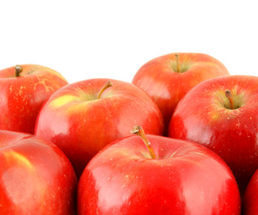 Fototapeta na wymiar Background of fresh red apples
