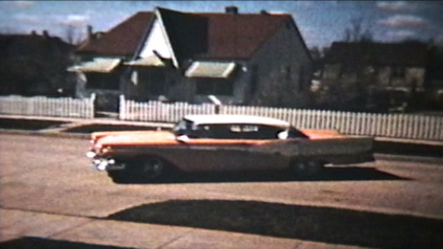 Old Cars Backing Up  (1964 Vintage 8mm film)