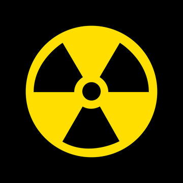 Nuclear Symbol on black
