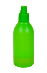 Green toilletries bottle