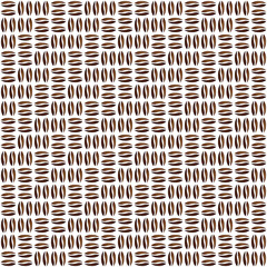 seamless pattern with cofee beans - illustration