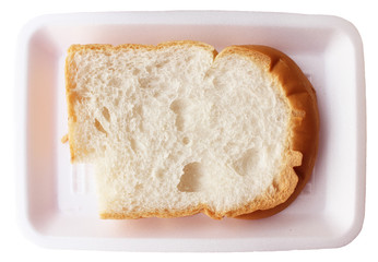 Bitten white bread