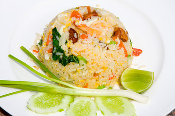 Rice with seafood