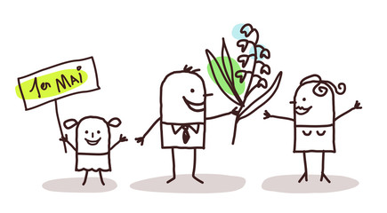 family and lily of the valley