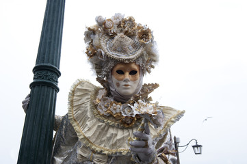 Venice mask posing