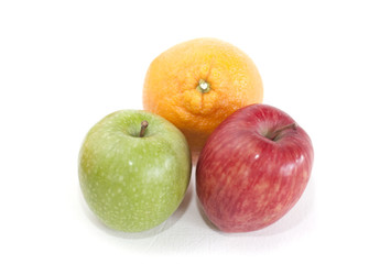 les pommes et orange