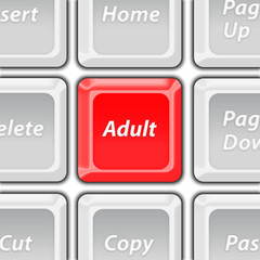 adult keyboard button