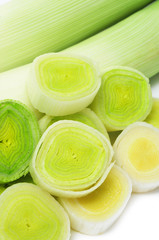 chopped leeks