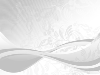 Silver Style Floral Background