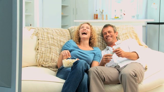 Lovely couple laughing