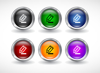 Buttons for web. Vector.