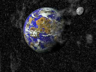 Vistas del Universo, con distintos planetas © Pakmor