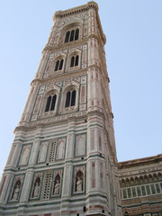 Fototapeta na wymiar Dzwonnica theCathedral Florencja Toskania Włochy