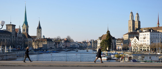 Fototapeta na wymiar ville de Zurich