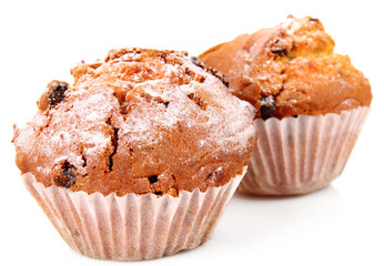 cupcakes on white background