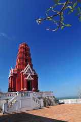 Red pagoda of Phra Nakorn Kiri Palace