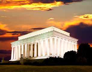Obraz premium The Lincoln memorial in Washington DC