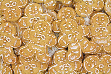 Close view of gingerbread cookies