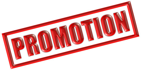 Stempel rot PROMOTION